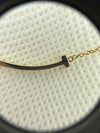 Tiffany T Smile Pendant in Yellow Gold, Small
