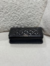 Chanel Boy Wallet On Chain Shiny Calfskin Black