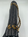 Chanel Vintage Classic Double Flap Bag Quilted Lambskin Mid