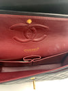 Chanel Vintage Classic Double Flap Bag Quilted Lambskin Mid