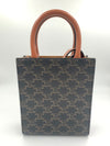 CELINE MINI VERTICAL CABAS TRIOMPHE CANVAS BROWN