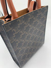 CELINE MINI VERTICAL CABAS TRIOMPHE CANVAS BROWN
