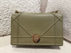 DIOR MEDIUM DIORAMA CANNAGE CALFSKIN OLIVE