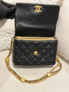 Chanel Season 22A Flap Bag with coin details