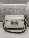 Gucci Horsebit 1955 shoulder bag calfskin white