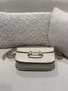 Gucci Horsebit 1955 shoulder bag calfskin white