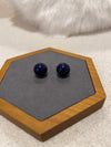 DIOR "BEE" PEARL EARRINGS DARK BLUE