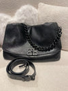 BALENCIAGA Medium Bb SOFT Leather Shoulder Bag In Black