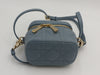 DIOR SMALL DIORTRAVEL VANITY CASE CANNAGE LAMBSKIN BLUE GHW