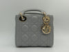 CHRISTIAN DIOR MINI LADY DIOR LIGHT GREY
