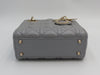 CHRISTIAN DIOR MINI LADY DIOR LIGHT GREY