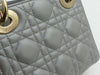 CHRISTIAN DIOR MINI LADY DIOR LIGHT GREY