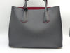 PRADA SAFFIANO DOUBLE BAG CALFSKIN BLACK GHW