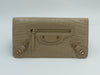 BALENCIAGA CITY LONG WALLET DARK BEIGE
