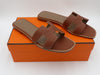 HERMES SIZE 37.5 ORAN SANDALS GOLD