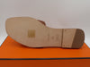 HERMES SIZE 37.5 ORAN SANDALS GOLD