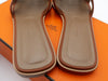 HERMES SIZE 37.5 ORAN SANDALS GOLD