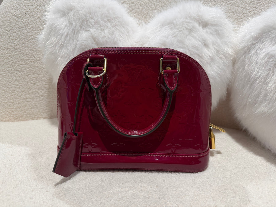 Louis Vuitton Alma BB Patent Indian Rose