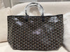 GOYARD SAINT LOUIS PM TOTE BAG GOYARD LINE CANVAS BLACK