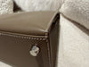 Hermes Kelly 25 Epsom Etoupe SHW Stamp D
