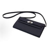 HERMES KELLY TO GO NOIR/SILVER Stamp K