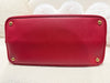 Prada double Saffiano Cuir bag Leather Red
