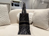 DIOR Medium Book Tote Blue Dior Oblique Embroidery