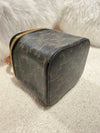 Celine top handle mini vanity case with strap triomphe canvas brown