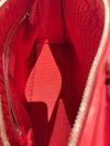 DIOR LARGE LADY DIOR LAMBSKIN BAG IN HOT RED