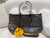 GOYARD SAINT LOUIS PM TOTE BAG GOYARD LINE CANVAS BLACK