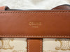 Celine Teen Cabas De France White Triomphe Calfskin Canvas