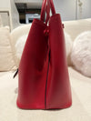 Prada double Saffiano Cuir bag Leather Red