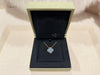 Van Cleef & Arpels Vintage Alhambra Pendant, Yellow Gold,Blue Grey Sevres Porcelain,Round Diamond