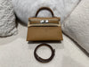 HERMES MINI KELLY II EPSOM BISCUIT PHW STAMP K