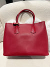 Prada double Saffiano Cuir bag Leather Red