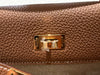 Hermes Kelly 25 Togo Gold GHW Stamp Z