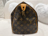 Louis Vuitton Speedy 30 in Monogram canvas and leather - detail view, preloved designer Australia