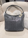 Goyard Boheme Hobo Bag Goyardine Canvas/Calfskin Grey