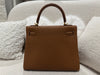Hermes Kelly 25 Togo Gold GHW Stamp Z