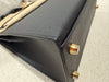 Hermes kelly 25 Sellier Epsom black SHW stamp K