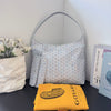 Goyard Boheme Hobo Bag Goyardine Canvas/Calfskin Multicolor Blue