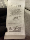 Gucci Knitted Wool & Slik Scarf GG Supreme Light Grey
