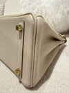 Hermes Birkin 25 Craie Stamp G