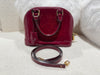 Louis Vuitton Alma BB in Indian Rose patent leather - additional view, authenticated preloved Fancy Fairy