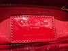 DIOR MINI LADY DIOR PATENT LEATHER RED