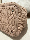 Miu Miu Matelassé Nappa Tote Bag in Pink