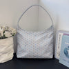 Goyard Boheme Hobo Bag Goyardine Canvas/Calfskin Multicolor Blue