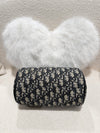 DIOR MESSENGER ROLLER BAG Blue DIOR Oblique Embroidery