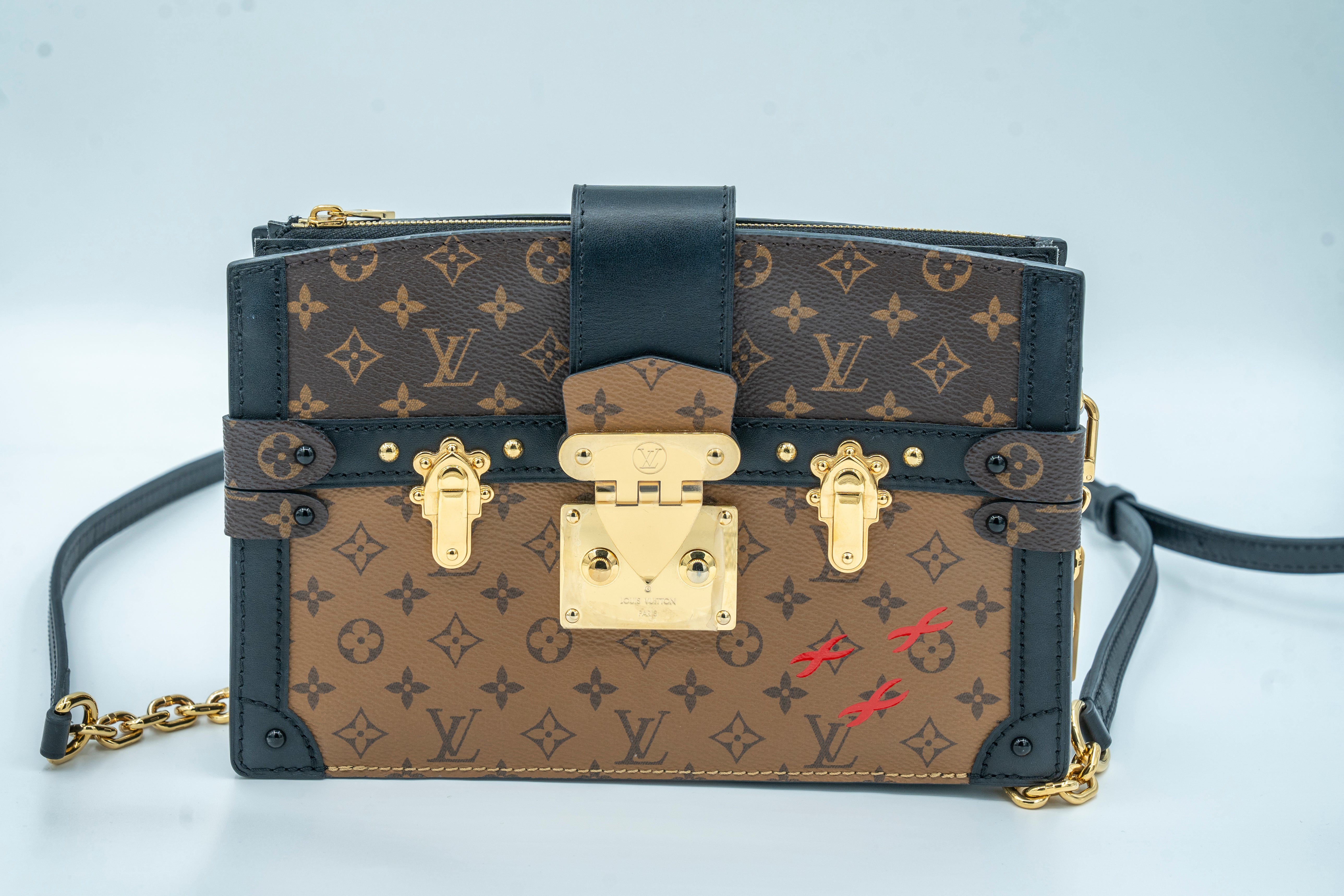 LOUIS VUITTON TRUNK CLUTCH REVERSE MONOGRAM FancyFairy Second Hand Designers Luxury consignment store in Australia