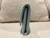 Bottega Veneta Intreccio Fold Zip Wallet Lambskin Light Blue